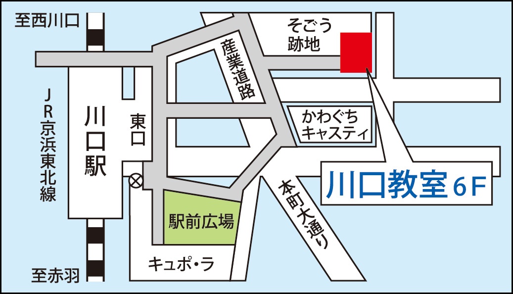 川口教室の地図画像