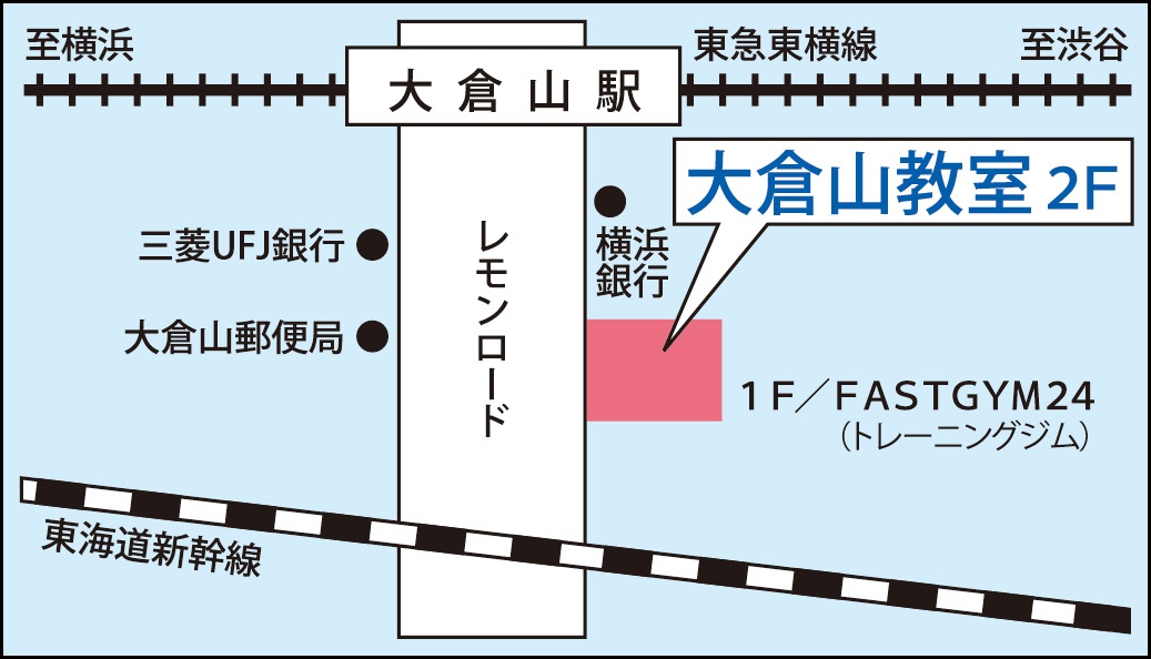 大倉山教室の地図画像