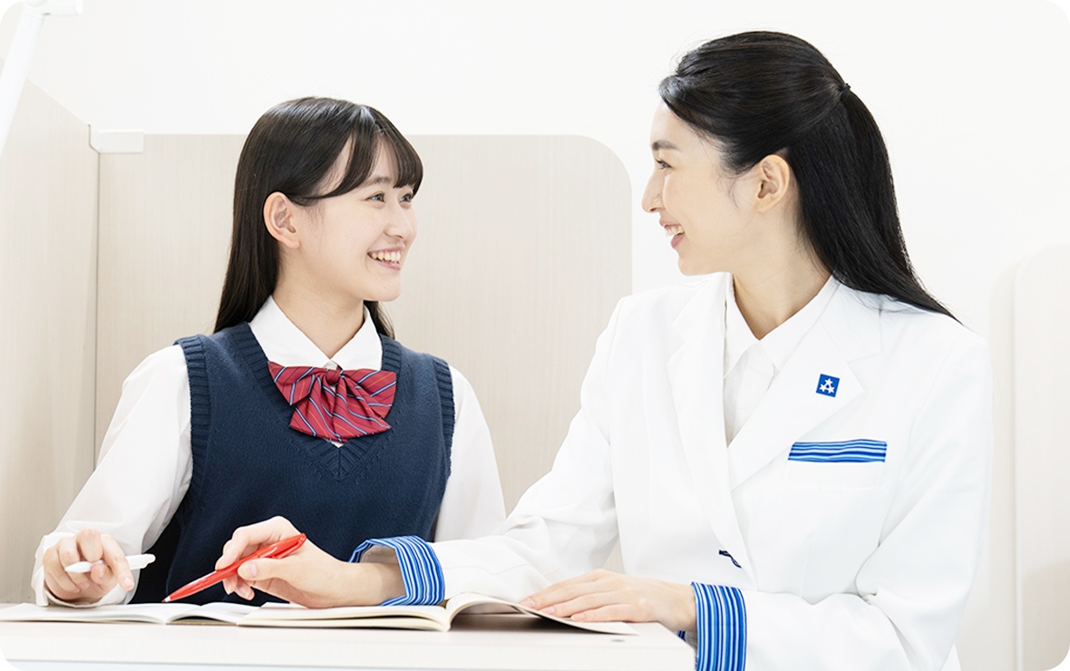 画像:双方向＆演習中心の個別授業