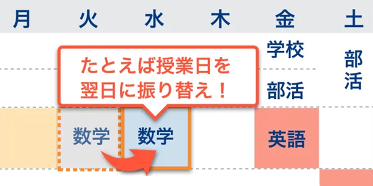 無料の授業振替