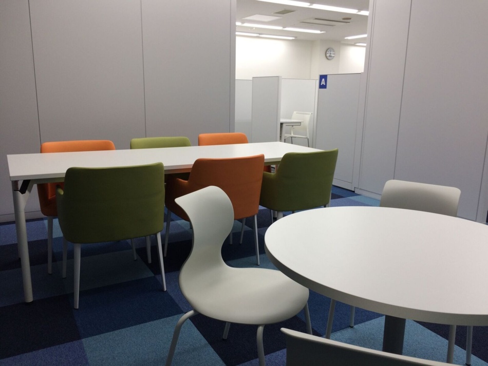 充実の学習環境:相談ブースです。どのようなこともお気軽にご相談ください。