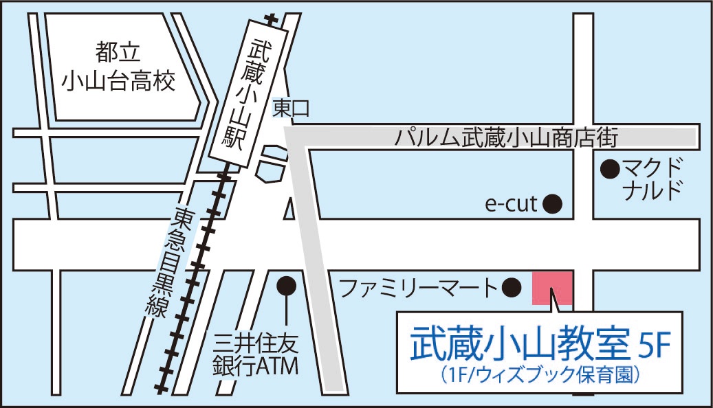 武蔵小山教室の地図画像