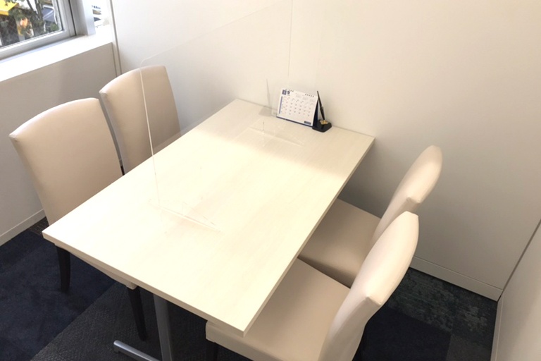 充実の学習環境:個別相談用の面談室。最適な学習方法や志望校のご提案などをこまめに行っています。