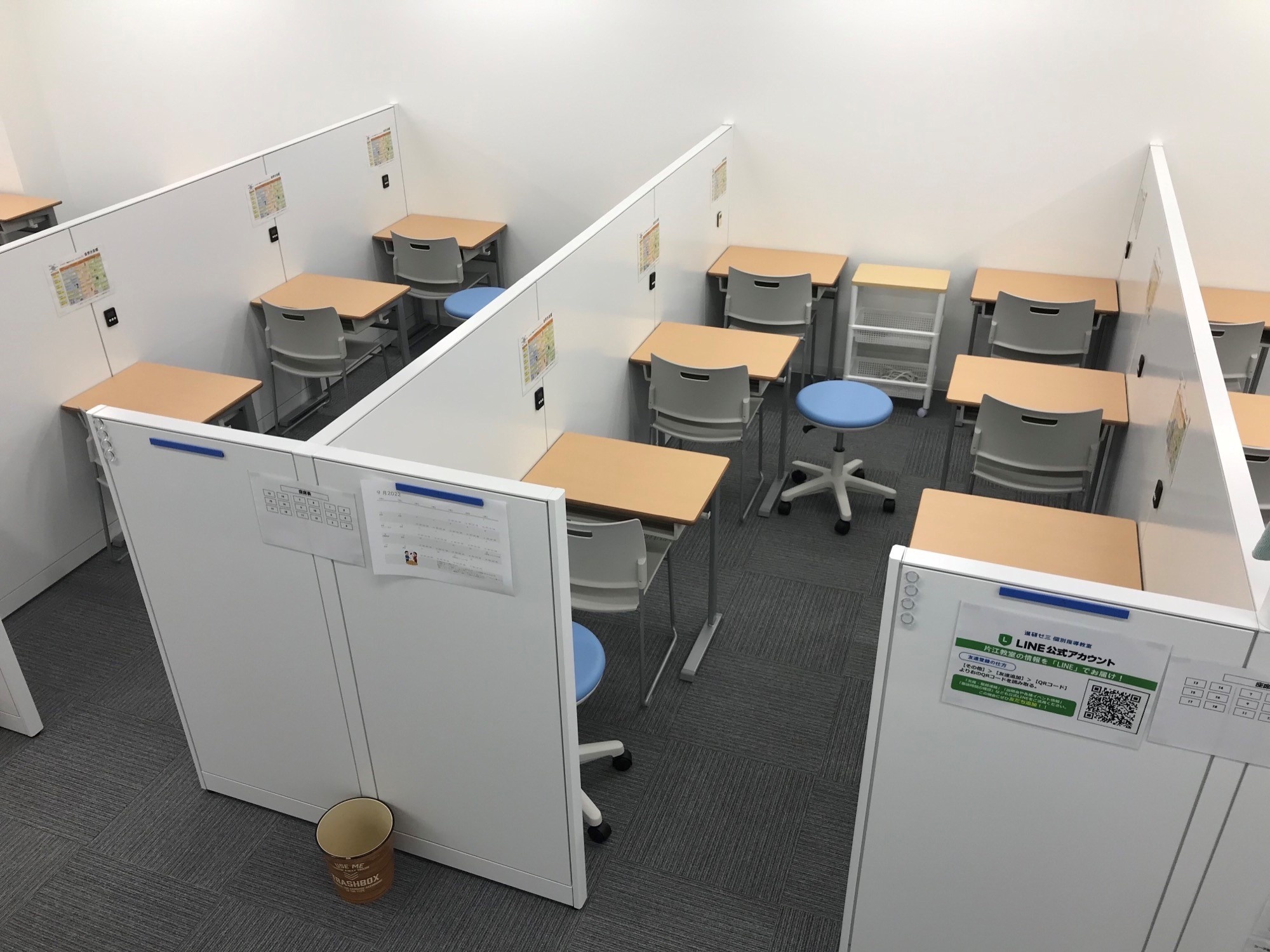 充実の学習環境:レッスンスペースは広く清潔。