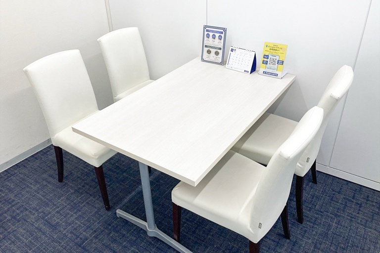 充実の学習環境:個別相談用の面談室。最適な学習方法や志望校のご提案などをこまめに行っています