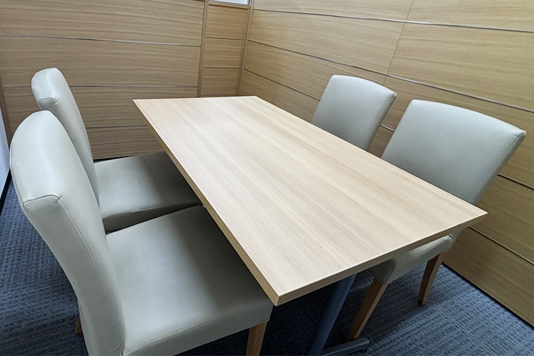 充実の学習環境:個別相談用の面談室。最適な学習方法や志望校のご提案などをこまめに行っています。