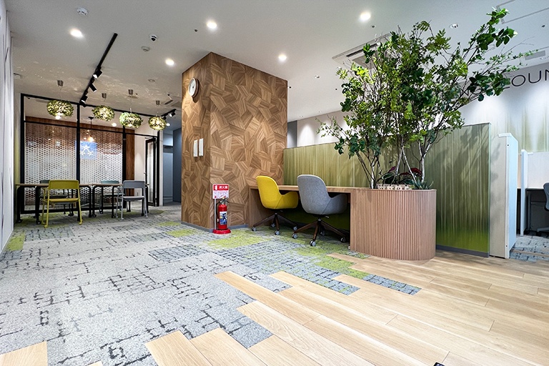 充実の学習環境:明るく清潔な教室です。入りやすい雰囲気づくりを心がけています。