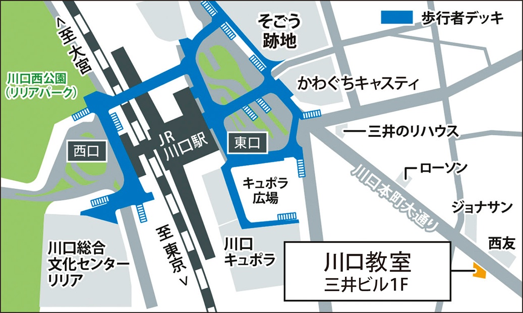 川口教室の地図画像