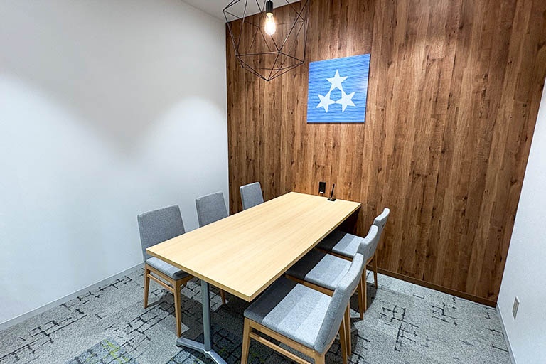 充実の学習環境:個別相談用の面談室。最適な学習方法や志望校のご提案などをこまめに行っています。