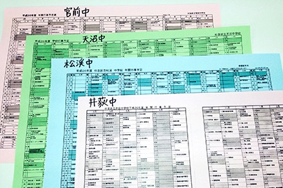 充実の学習環境:荻窪エリアの学校情報をこまめに集め、指導に生かしています。