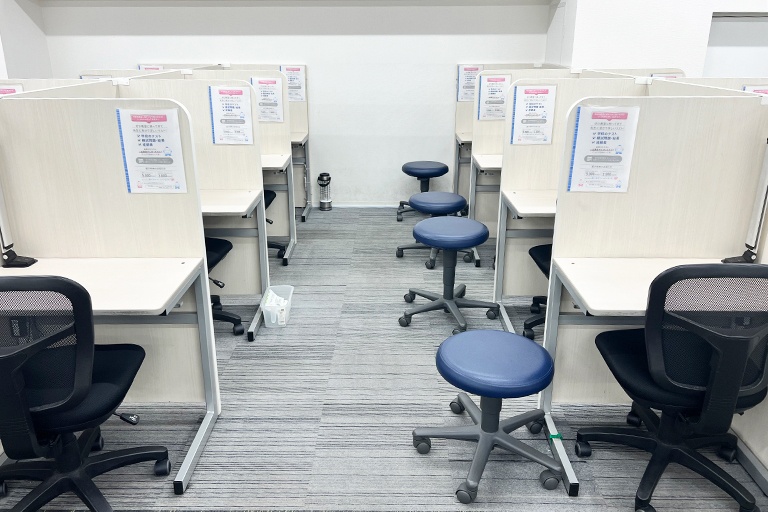 充実の学習環境:集中できる環境でレッスンを受けることができます。