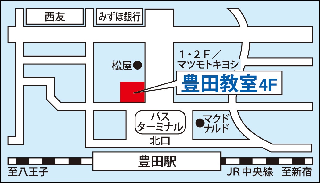 豊田教室の地図画像