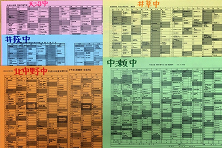 充実の学習環境:下井草教室近隣の学校情報を把握。行事や定期テストにしっかりと対応しています。