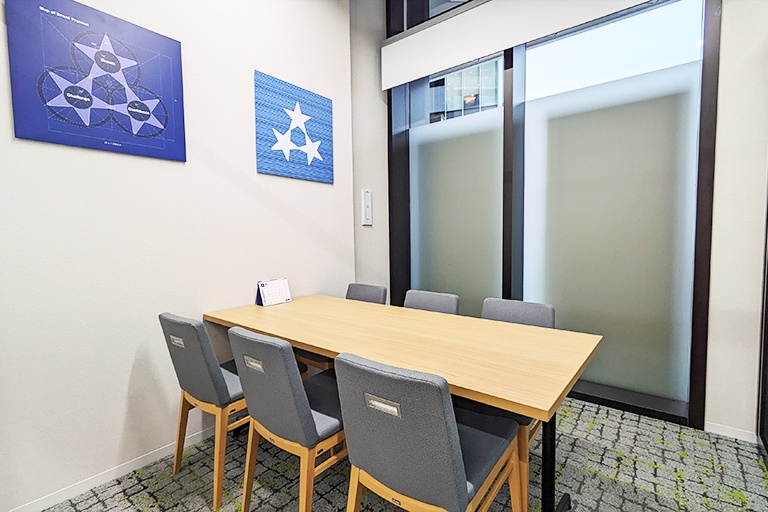 充実の学習環境:個別相談用の面談室。最適な学習方法や志望校のご提案などをこまめに行っています。