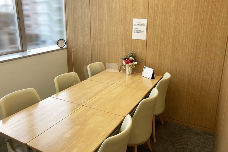 充実の学習環境:個別相談用の面談室。最適な学習方法や志望校のご提案などをこまめに行っています。