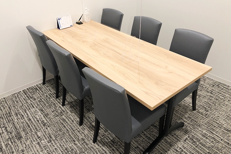 充実の学習環境:個別相談用の面談室。最適な学習方法や志望校のご提案などをこまめに行っています。