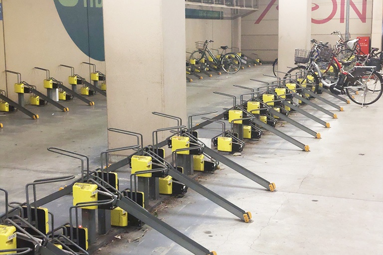 充実の学習環境:駐輪場もご用意しております。お気軽にご相談ください。