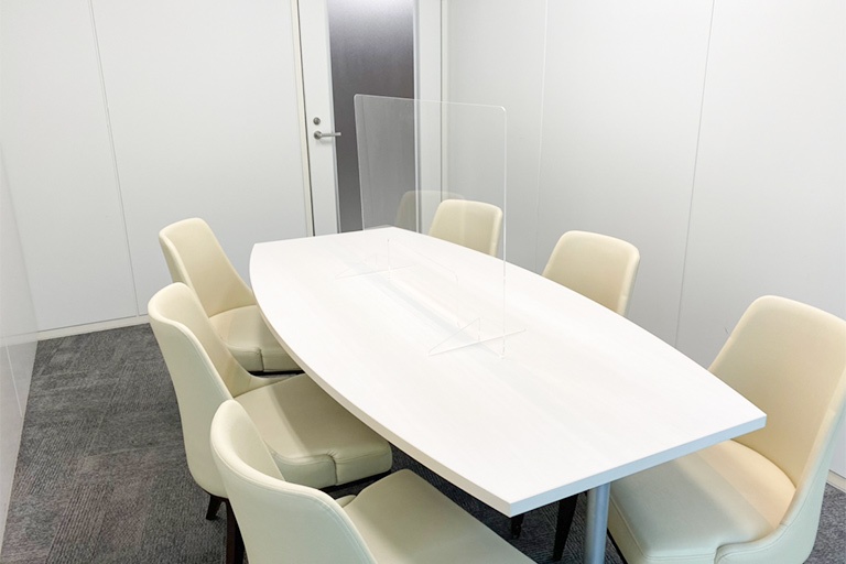 充実の学習環境:個別相談用の面談室。最適な学習方法や志望校のご提案などをこまめに行っています。