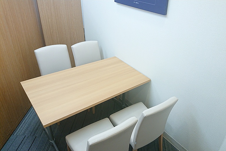 充実の学習環境:個別相談用の面談室。最適な学習方法や志望校のご提案などをこまめに行っています。