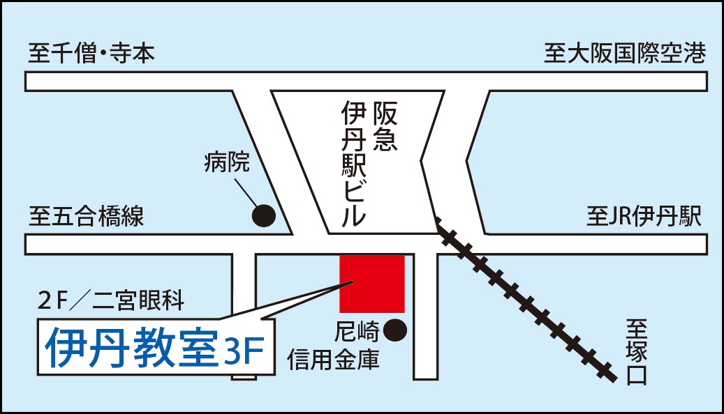 伊丹教室の地図画像