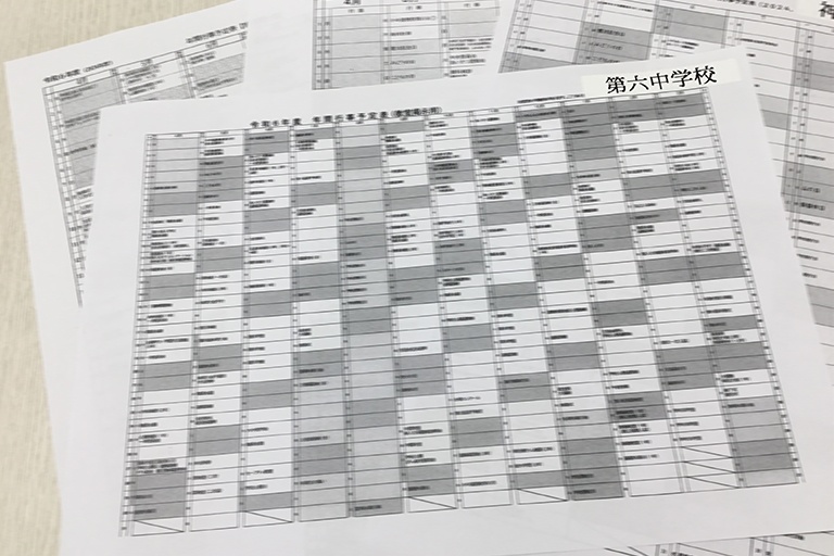 充実の学習環境:各学校の年間行事予定表から、それぞれに合う学習計画を導きます。