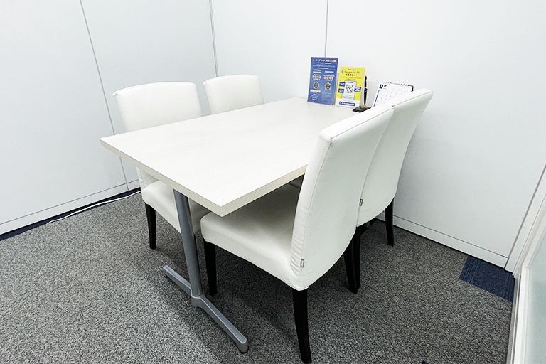 充実の学習環境:個別相談用の面談室。最適な学習方法や志望校のご提案などをこまめに行っています。