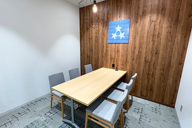 充実の学習環境:個別相談用の面談室。最適な学習方法や志望校のご提案などをこまめに行っています。