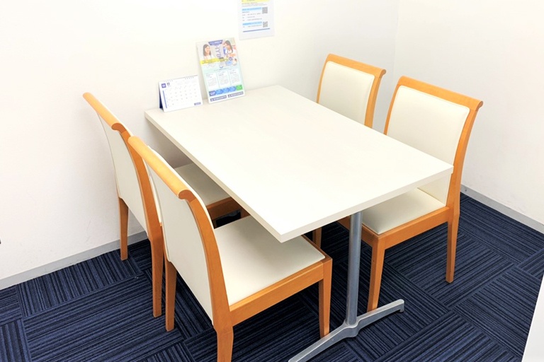 充実の学習環境:個別相談用の面談室。最適な学習方法や志望校のご提案などをこまめに行っています。