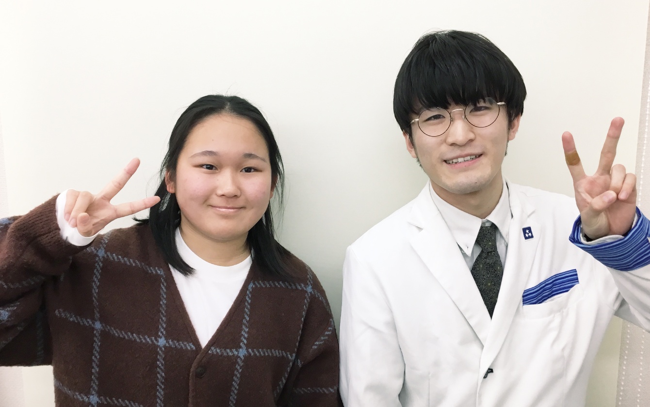 画像:木内さん&河原先生