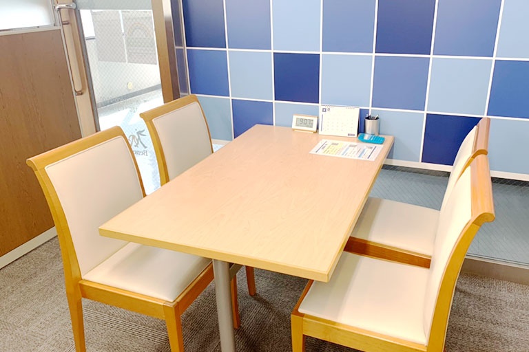 充実の学習環境:個別相談用の面談室。最適な学習方法や志望校のご提案などをこまめに行っています。