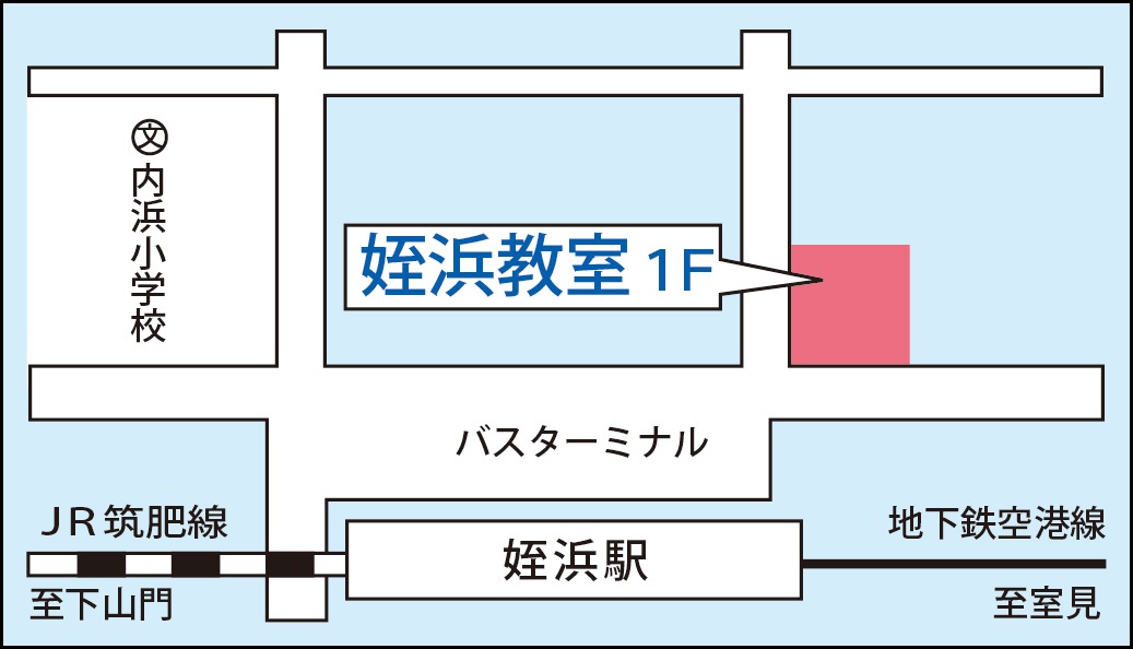 姪浜教室の地図画像