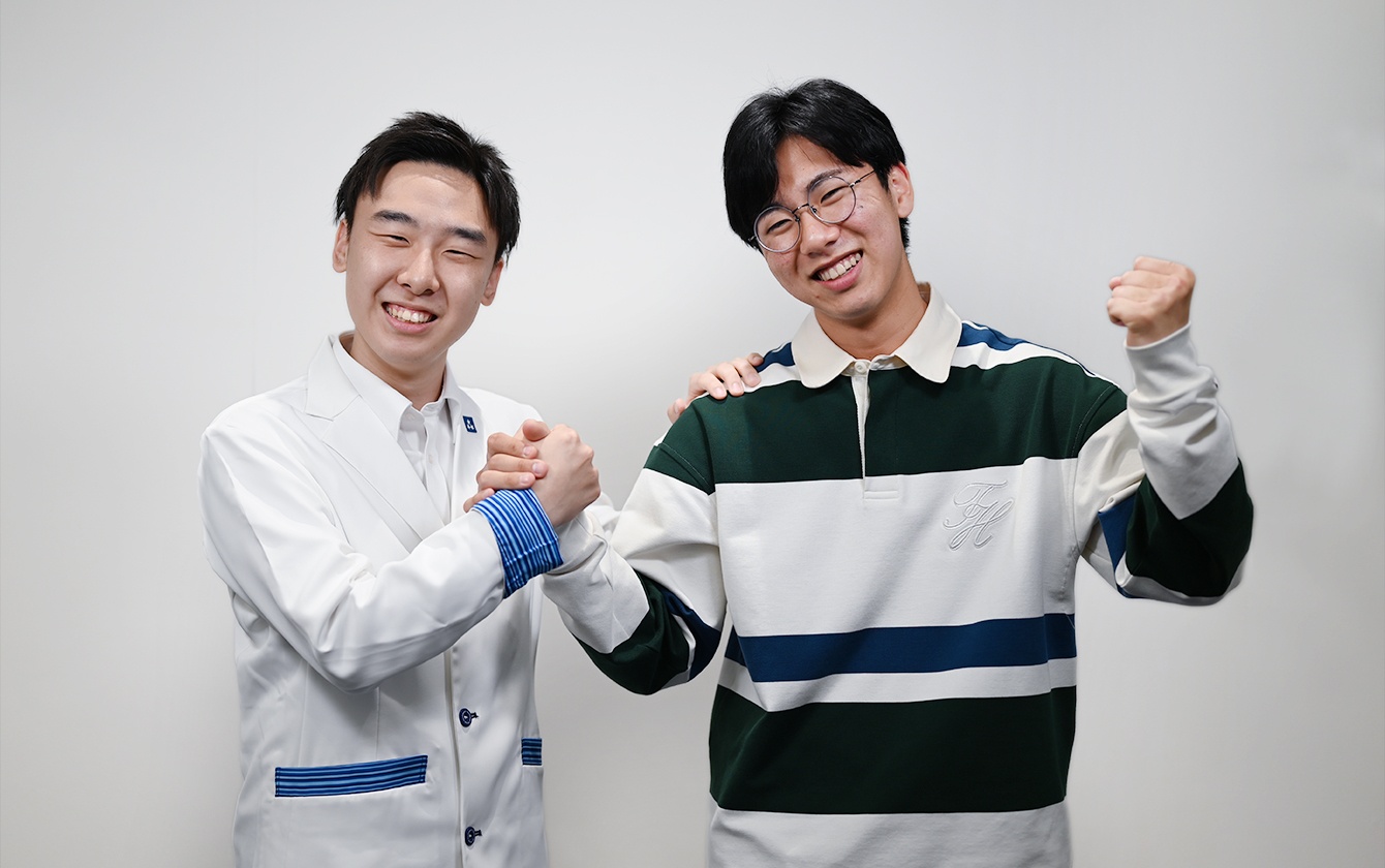 画像:Yさん&岩永先生