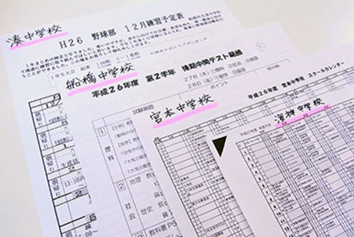 充実の学習環境:湊中学、船橋中学、海神中学、宮本中学、行田中学など公立中学のテスト対策と高校受験指導はお任せください