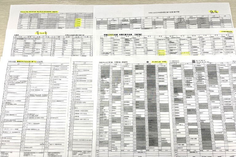 充実の学習環境:茅ヶ崎教室では、近隣学校の定期テストや学校情報を把握。最適な指導につなげています。