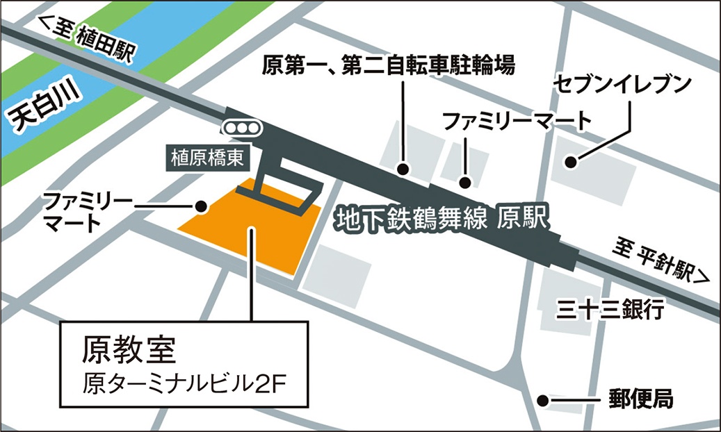 原教室の地図画像