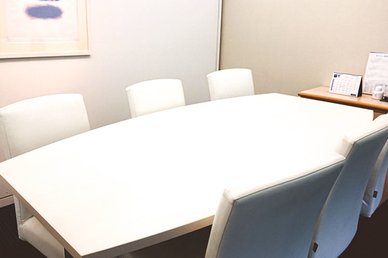 充実の学習環境:個別相談用の面談室。最適な学習方法や志望校のご提案などをこまめに行っています。