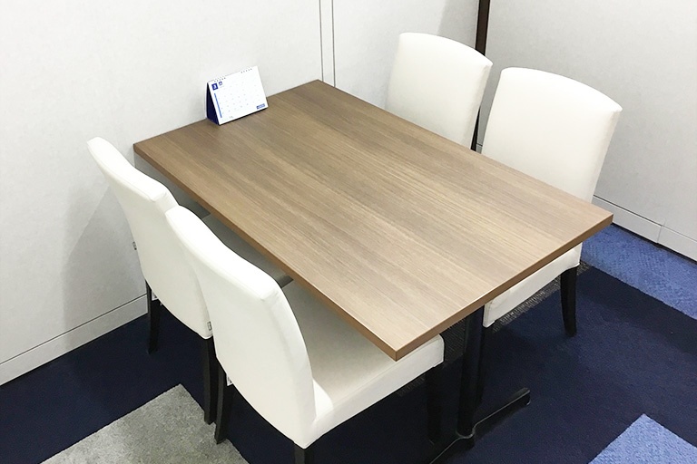 充実の学習環境:個別相談用の面談室。最適な学習方法や志望校のご提案などをこまめに行っています。