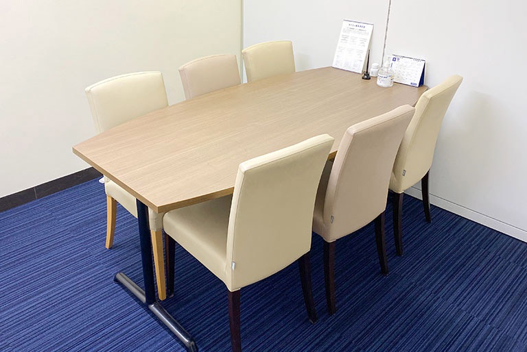 充実の学習環境:個別相談用の面談室。最適な学習方法や志望校のご提案などをこまめに行っています。