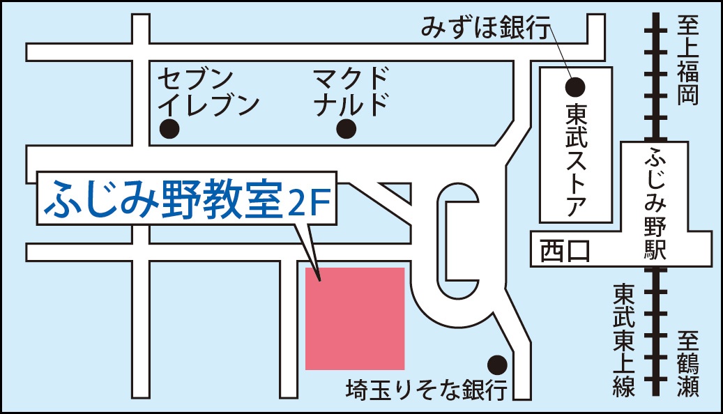 ふじみ野教室の地図画像