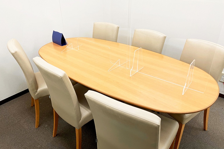 充実の学習環境:個別相談用の面談室。最適な学習方法や志望校のご提案などをこまめに行っています。