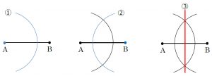 【中１数学】垂直な線の作図のしかた12