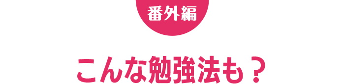 番外編 こんな勉強法も？