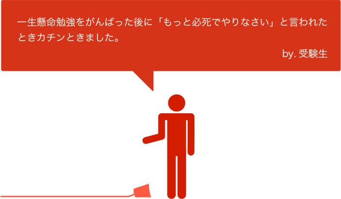 一生懸命頑張った後に「もっと必死でやりなさい」と言われたときカチンときた