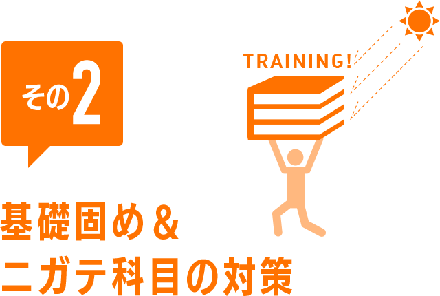 その2 基礎固め &  ニガテ科目の対策