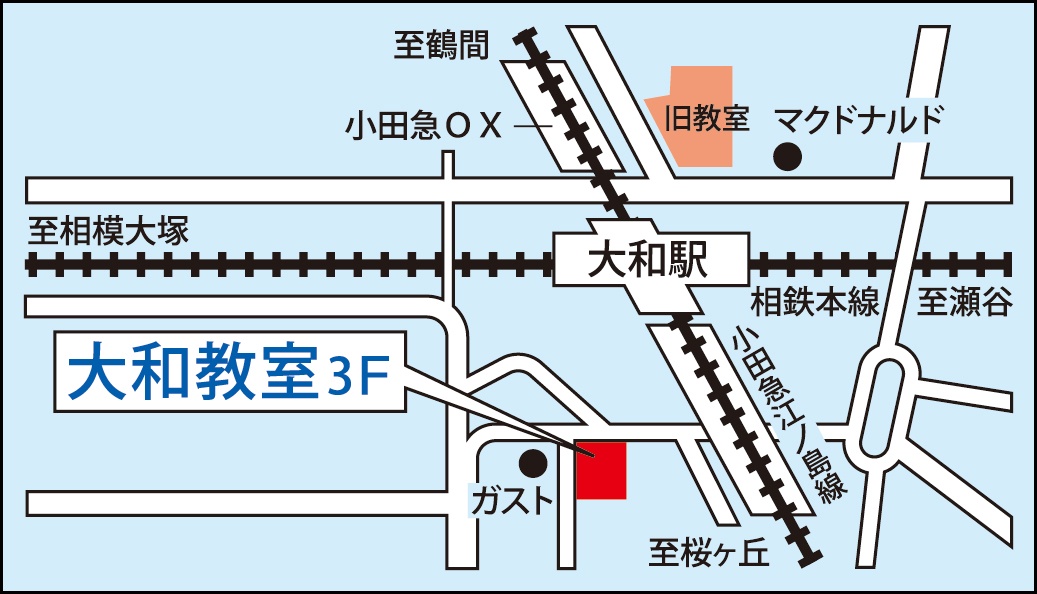 大和教室の地図画像