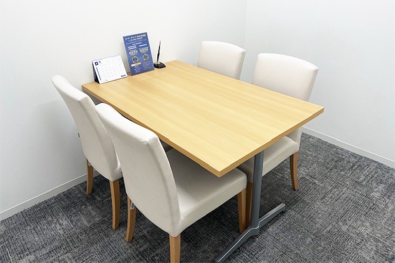 充実の学習環境:個別相談用の面談室。最適な学習方法や志望校のご提案などをこまめに行っています。