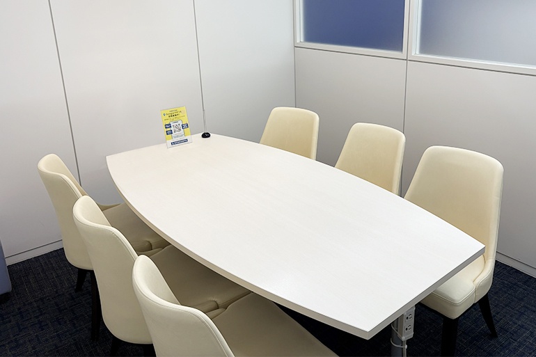 充実の学習環境:個別相談用の面談室。最適な学習方法や志望校のご提案などをこまめに行っています。