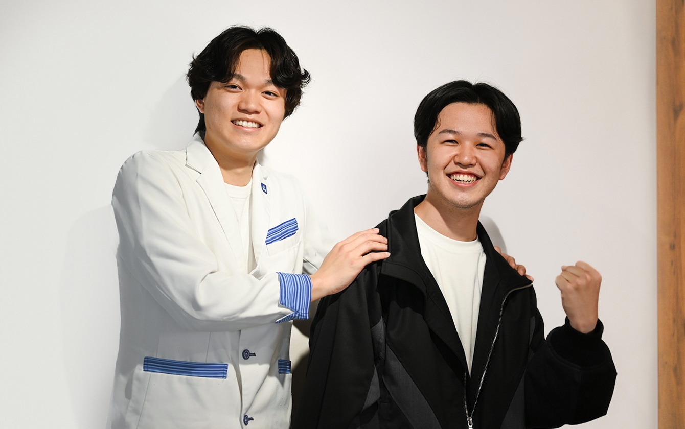 画像:稲澤さん&宝本先生